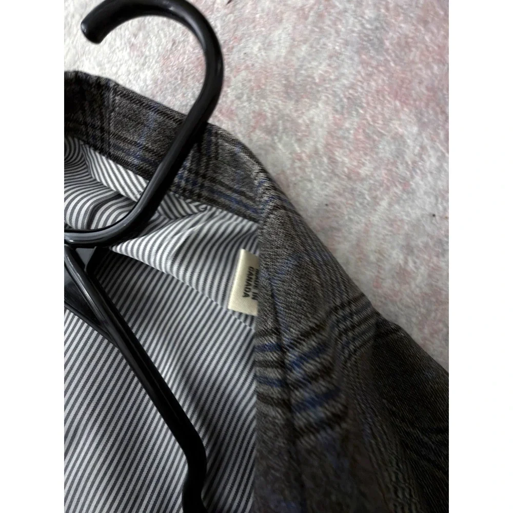 Todd Snyder Men 42R Plaid Wool Tweed Blazer Mayfair Fit Gray Blue Wedding Jacket